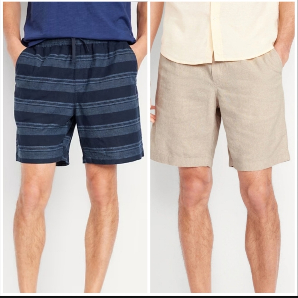 Old Navy Linen-Blend Jogger Shorts -- 7-inch inseam